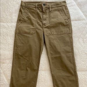 Madewell stovepipe fatigue pants